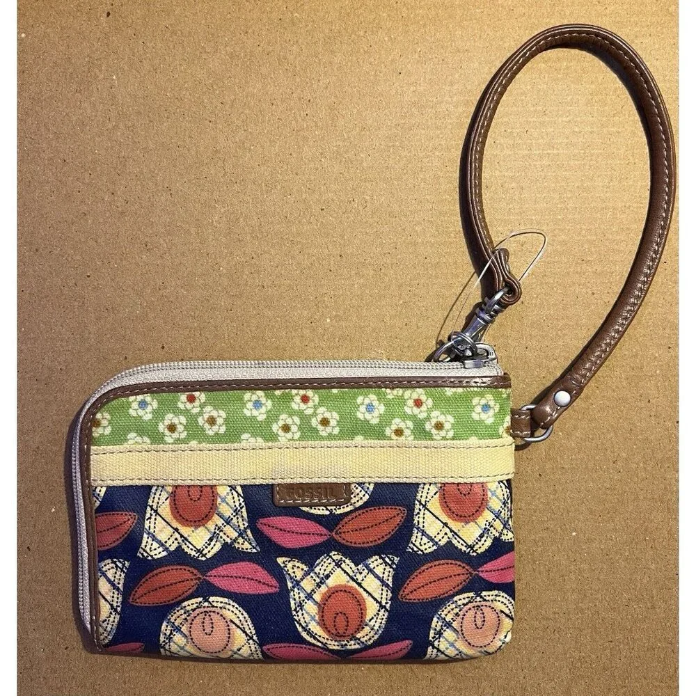 Fossil Mulitcolor wristlet wallet - Picture 1 of 6